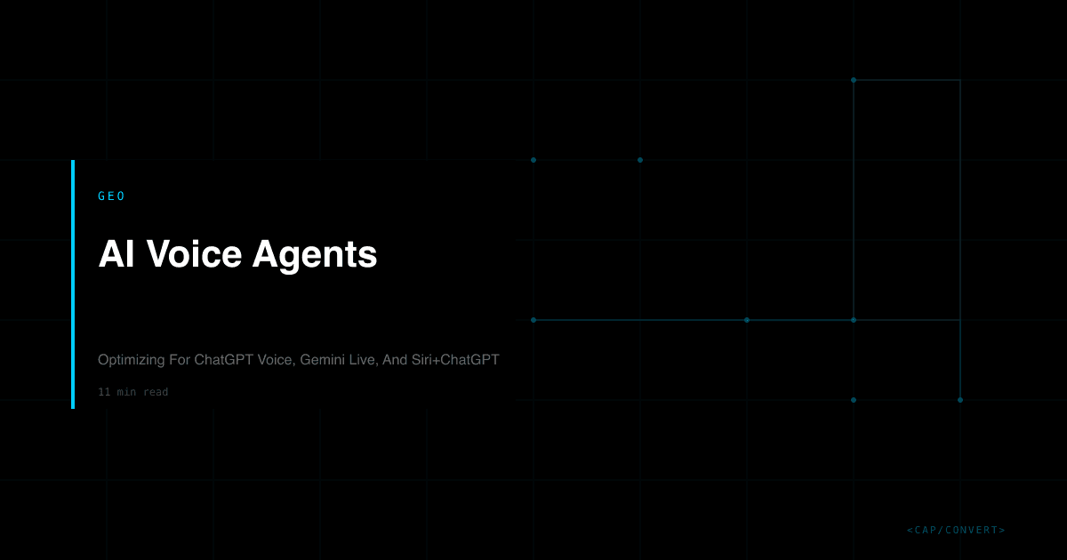AI Voice Agents: Optimizing For ChatGPT Voice, Gemini Live, And Siri+ChatGPT