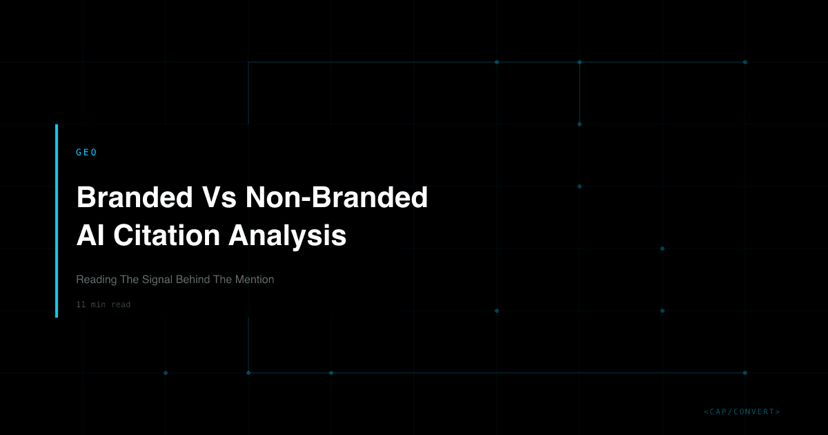 Branded Vs Non-Branded AI Citation Analysis: Reading The Signal Behind The Mention