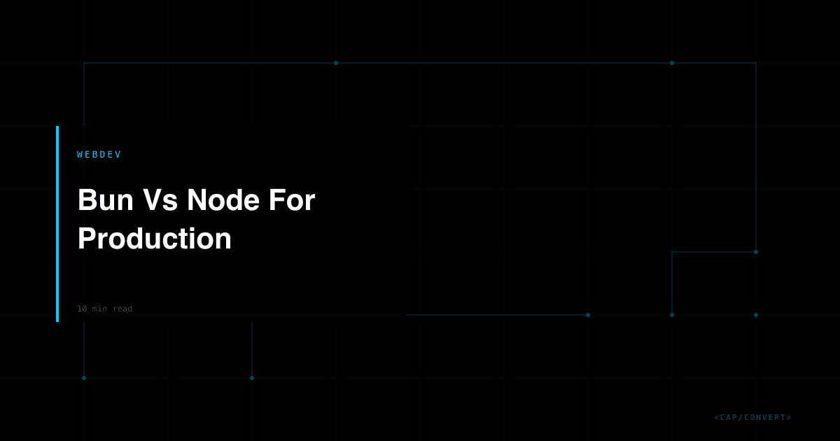 Bun Vs Node For Production: SEO And Page Speed Implications Of The New Runtime