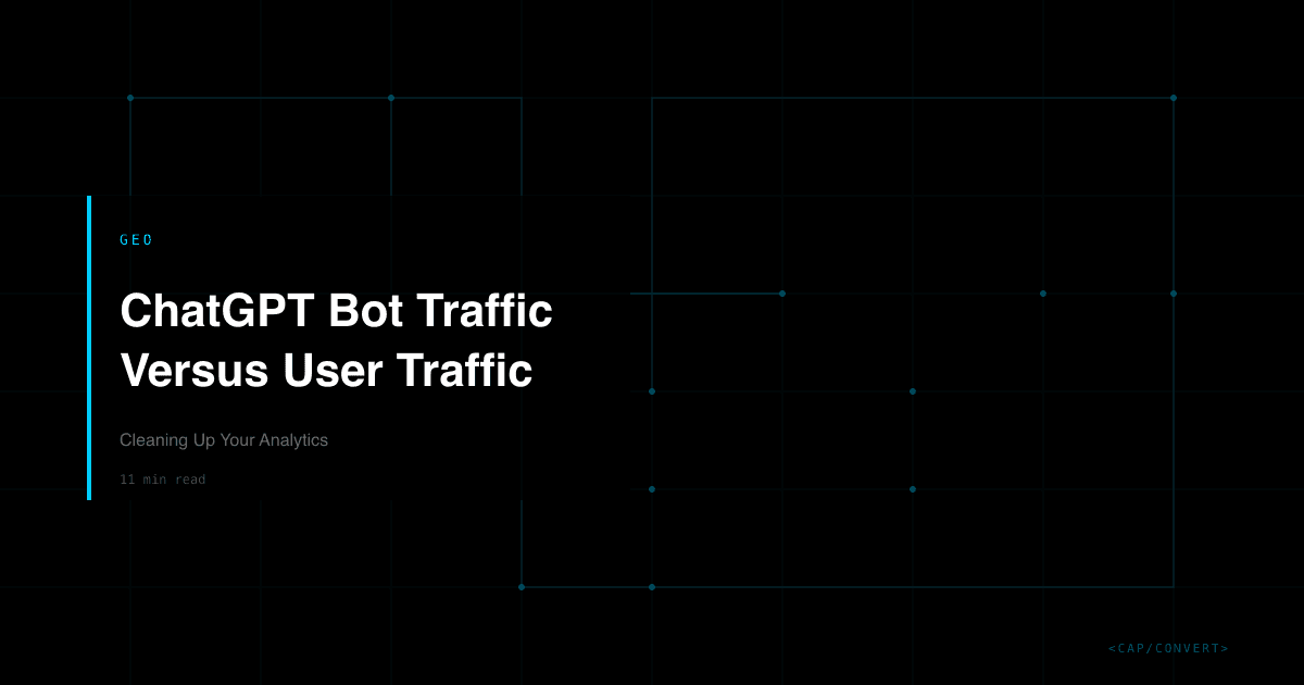 ChatGPT Bot Traffic Versus User Traffic: Cleaning Up Your Analytics