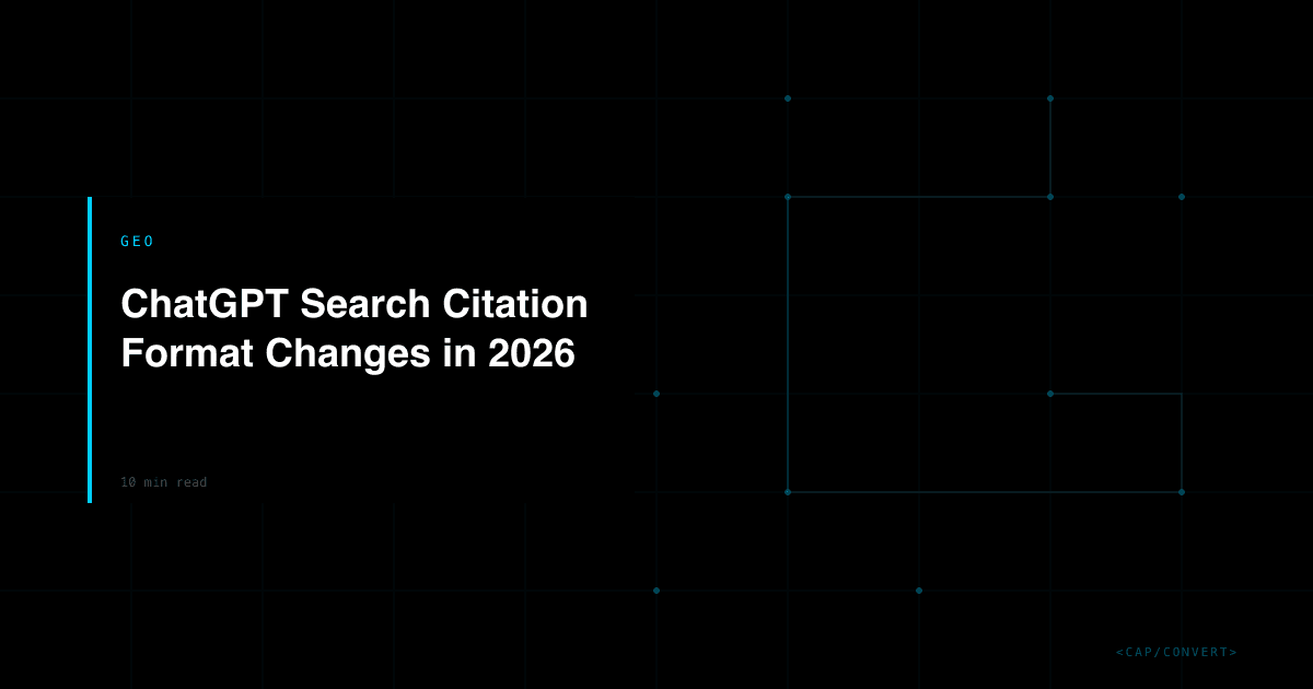 ChatGPT Search Citation Format Changes in 2026