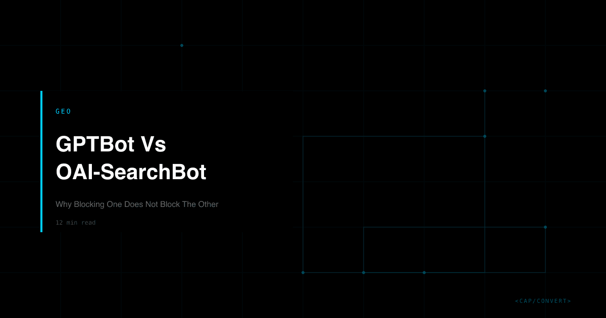 GPTBot Vs OAI-SearchBot: Why Blocking One Does Not Block The Other