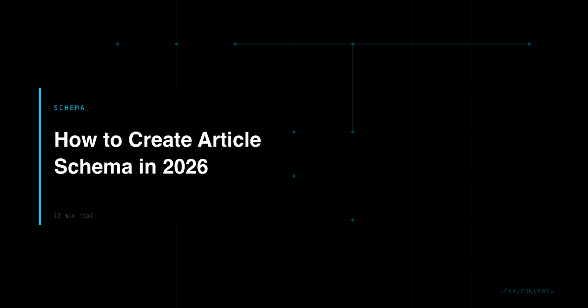 How to Create Article Schema in 2026