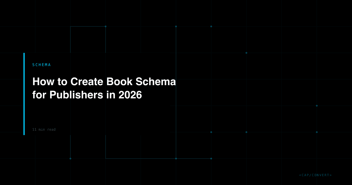 How to Create Book Schema for Publishers in 2026