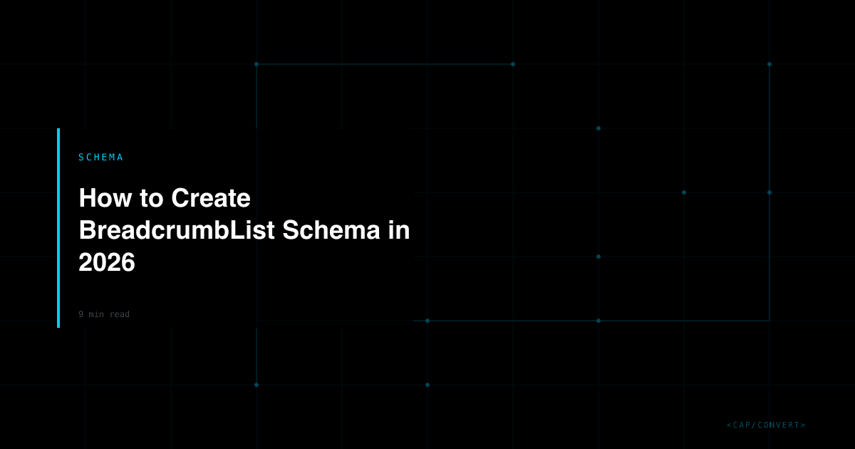 How to Create BreadcrumbList Schema in 2026
