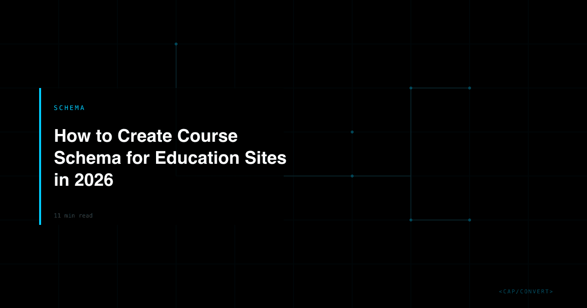 How to Create Course Schema for Education Sites in 2026