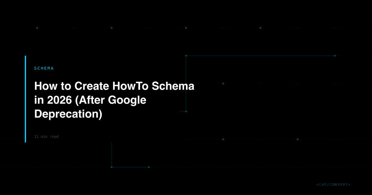 How to Create HowTo Schema in 2026 (After Google Deprecation)