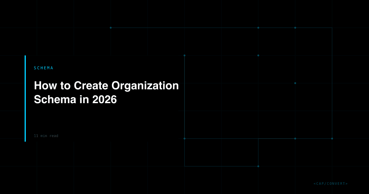 How to Create Organization Schema in 2026
