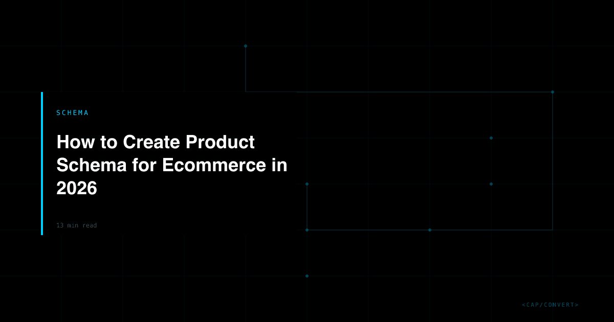 How to Create Product Schema for Ecommerce in 2026