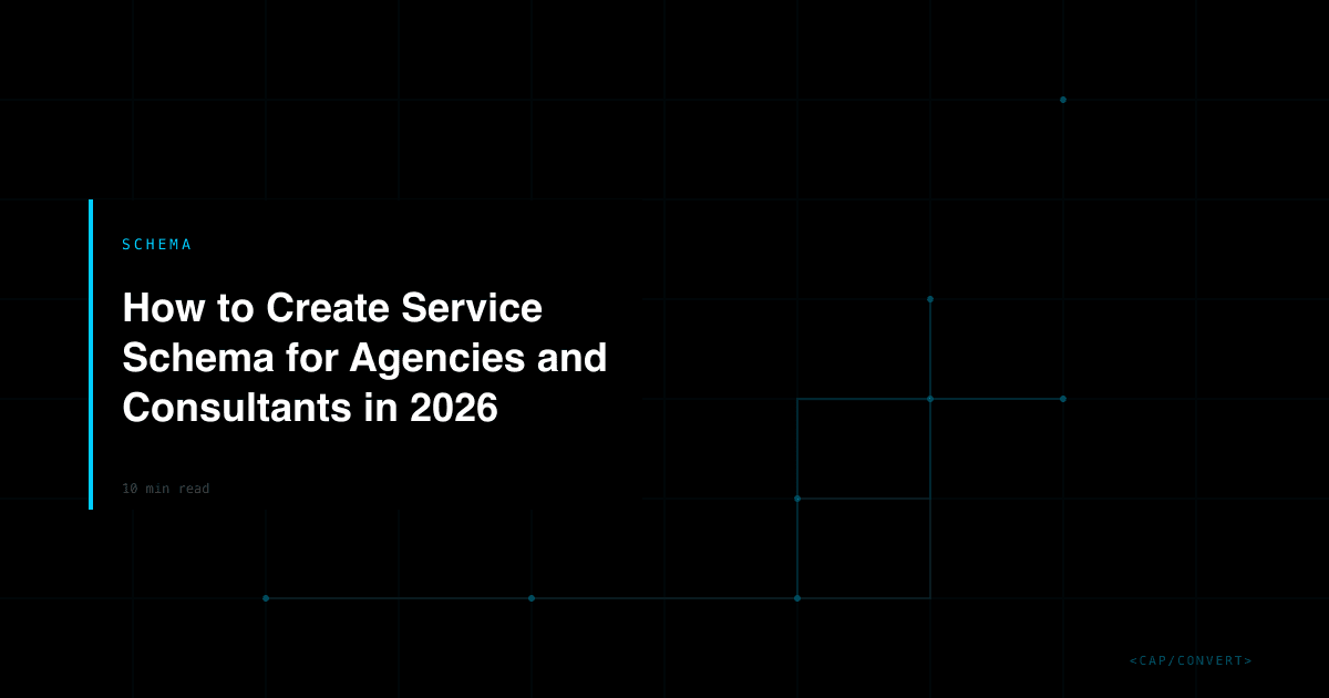 How to Create Service Schema for Agencies and Consultants in 2026