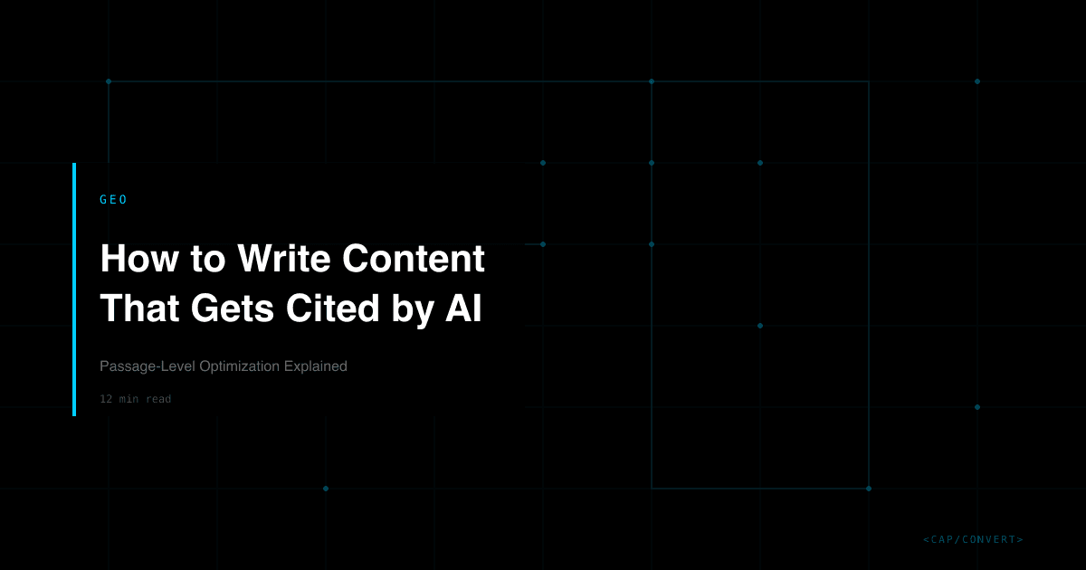 How to Write Content That Gets Cited by AI: Passage-Level Optimization Explained