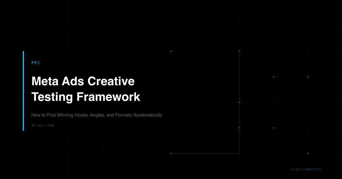 Meta Ads Creative Testing Framework: How to Find Winning Hooks, Angles, and Formats Systematically
