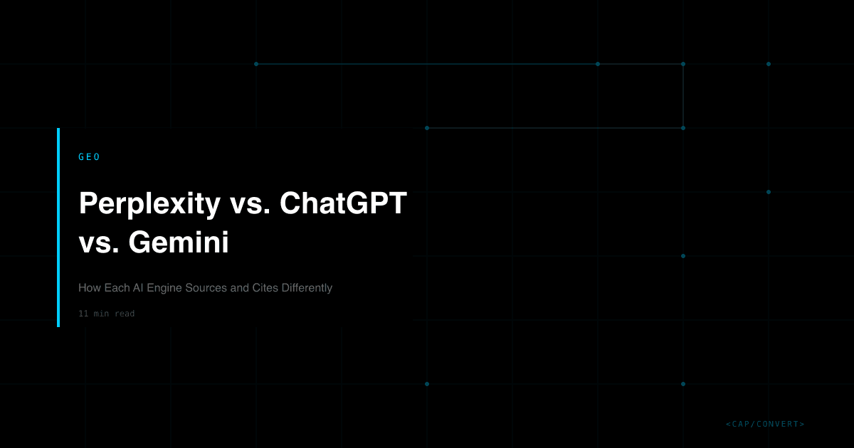Perplexity vs. ChatGPT vs. Gemini: How Each AI Engine Sources and Cites Differently