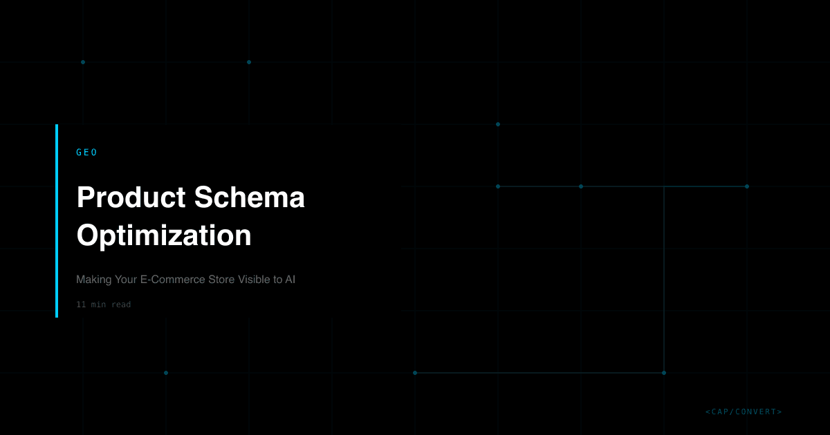 Product Schema Optimization: Making Your E-Commerce Store Visible to AI