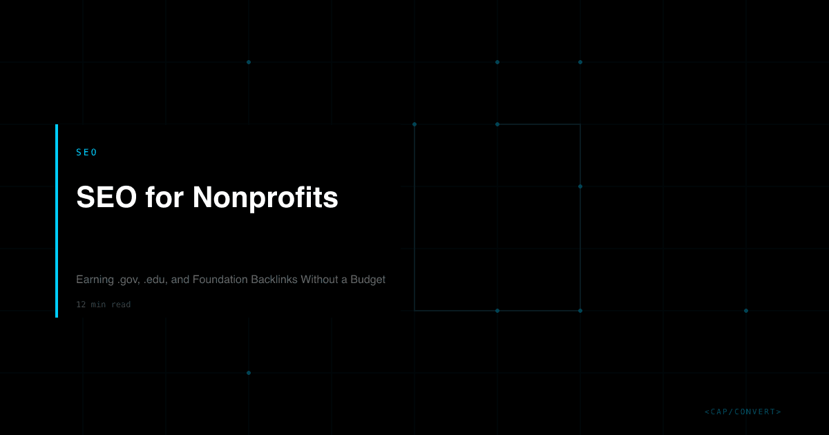 SEO for Nonprofits: Earning .gov, .edu, and Foundation Backlinks Without a Budget