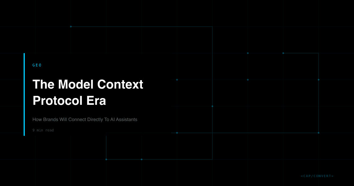 The Model Context Protocol Era: How Brands Will Connect Directly To AI Assistants