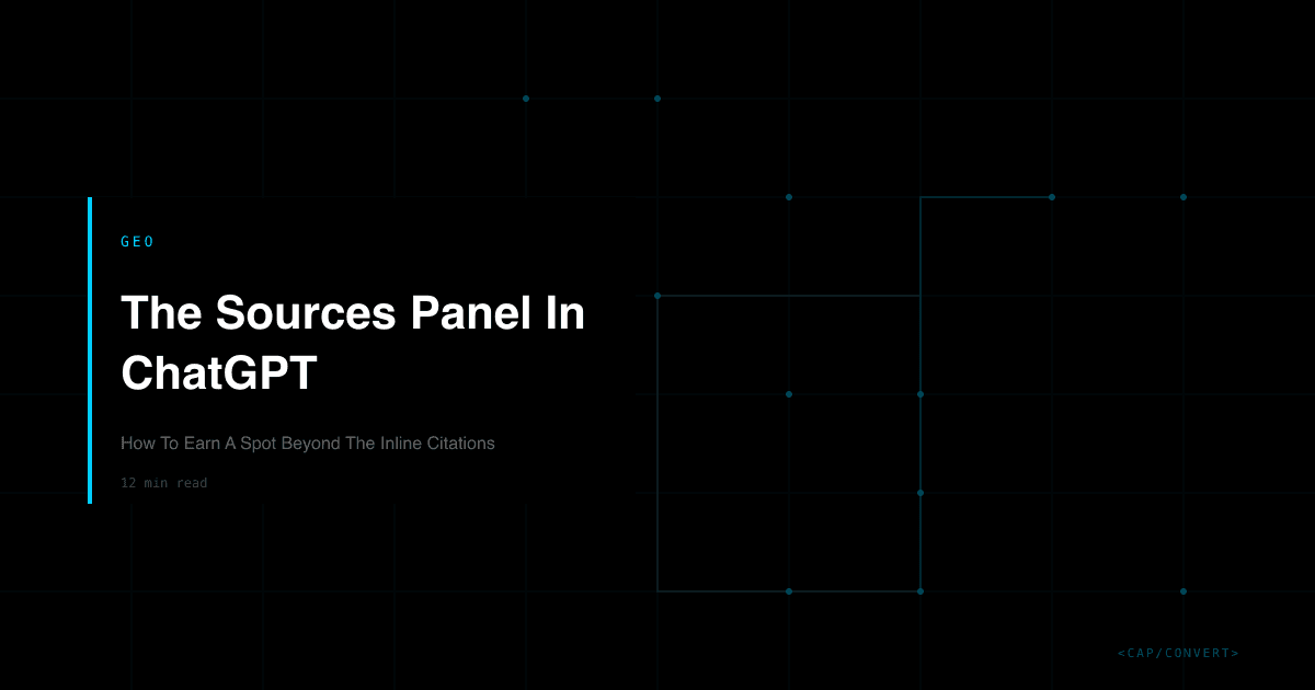 The Sources Panel In ChatGPT: How To Earn A Spot Beyond The Inline Citations