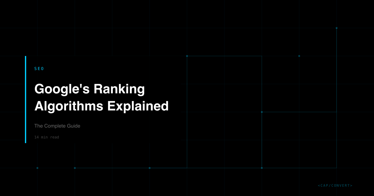 Google's Ranking Algorithms Explained: The Complete Guide | Capconvert