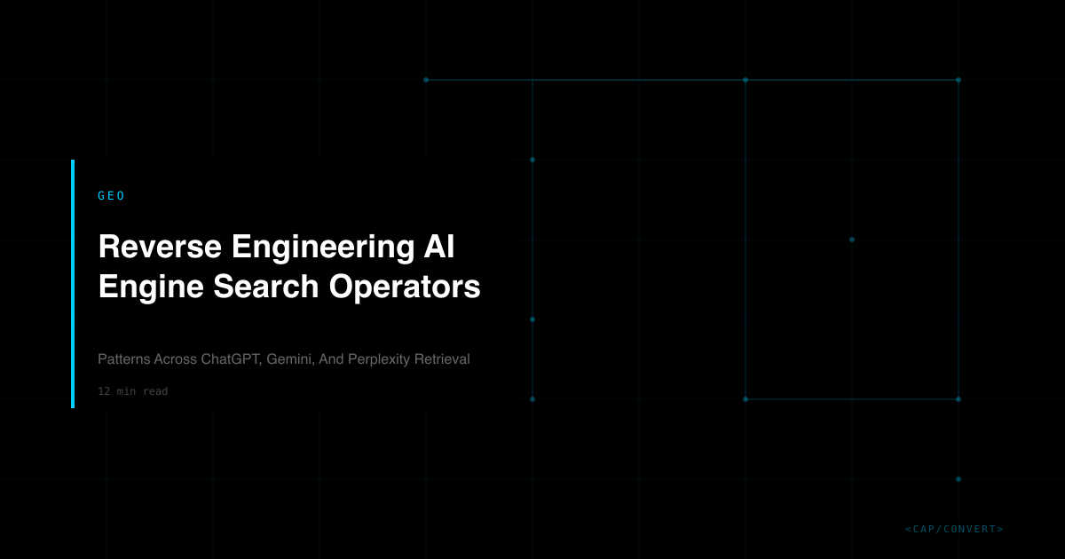 AI Engine Search Operators | Capconvert