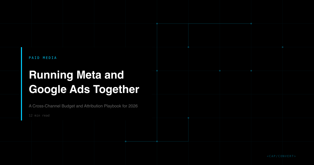 Meta + Google Ads Together: Budget & Attribution 2026 | Capconvert